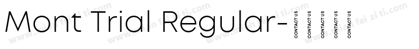 Mont Trial Regular字体转换